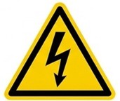 Risco Elétrico Sinal de risco de eletrocussão